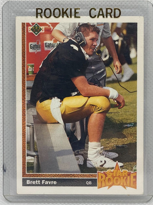 BRETT FAVRE 1991 UPPER DECK STAR ROOKIE TRUE ROOKIE RC #13