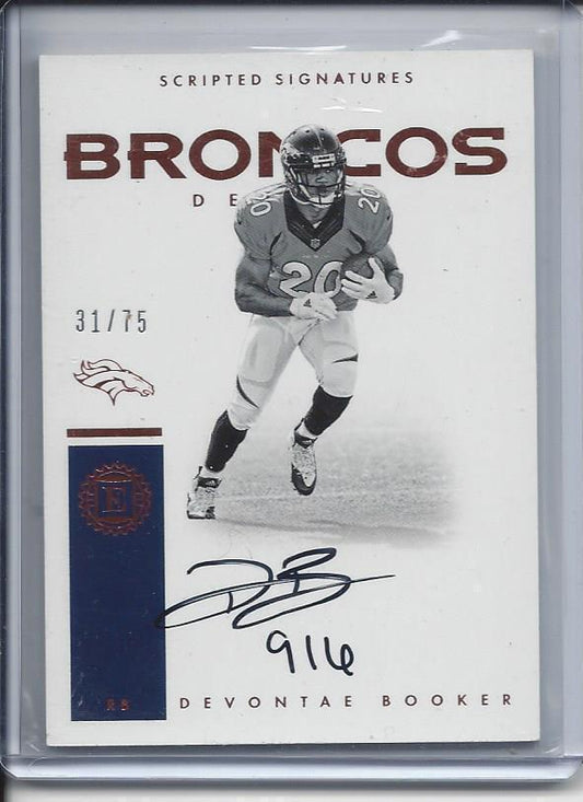 DEVONTAE BOOKER 2016 ENCASED SCRIPTED SIGNATURES INSCRIBED "916" AUTO RC #D /75