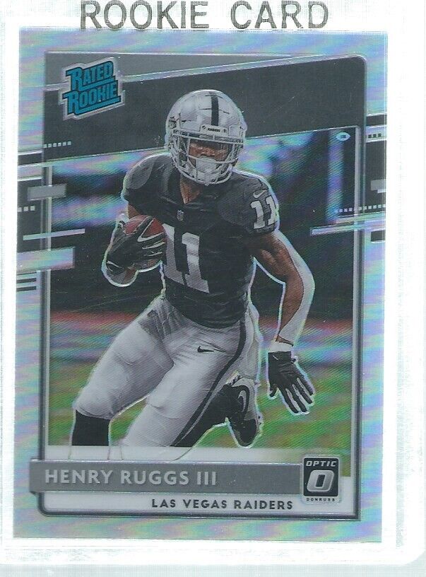 HENRY RUGGS III 2020 DONRUSS OPTIC RATED ROOKIE SILVER HOLO RC #158