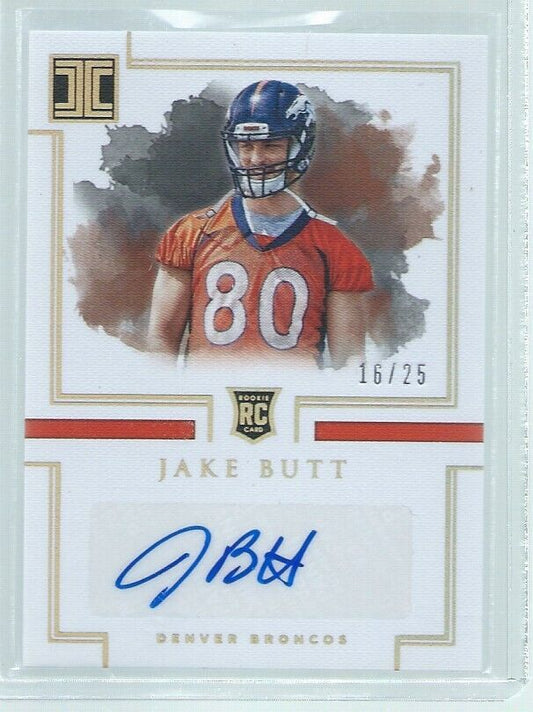 JAKE BUTT 2017 PANINI IMPECCABLE AUTO GOLD RC #D /25