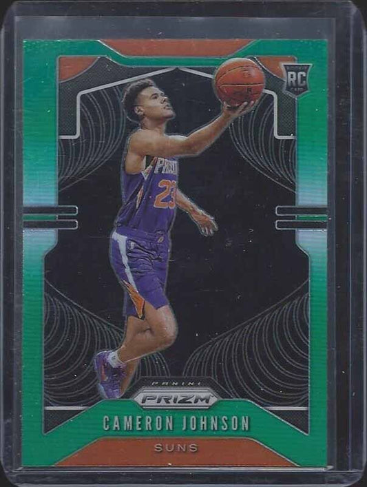 CAMERON JOHNSON 2019-20 PANINI PRIZM GREEN ROOKIE PRIZMS RC #257