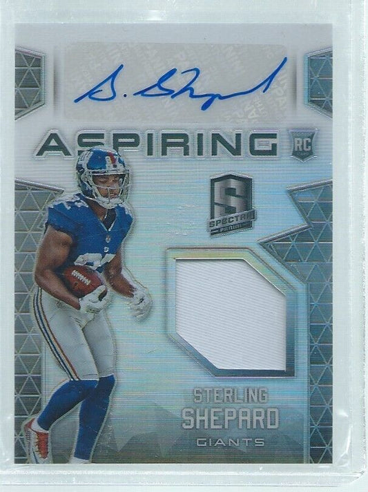 STERLING SHEPARD 2016 PANINI SPECTRA ASPIRING JERSEY AUTO RC #D 35/199