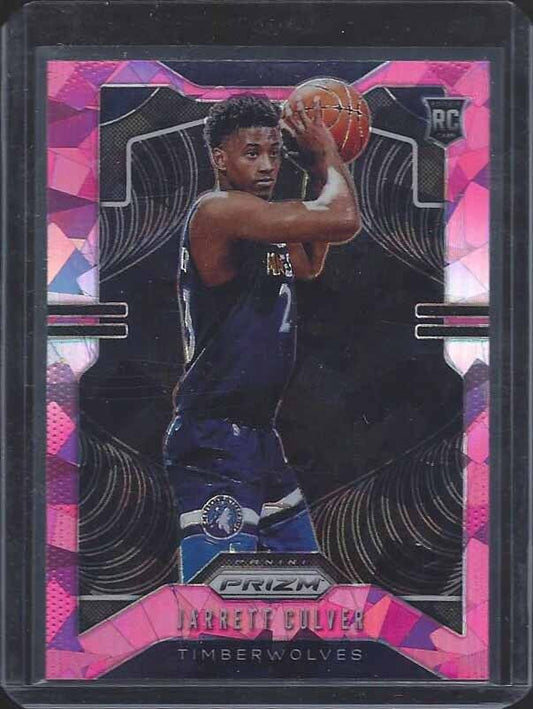 JARRETT CULVER 2019-20 PANINI PRIZM PINK ICE ROOKIE PRIZMS SSP RC #252