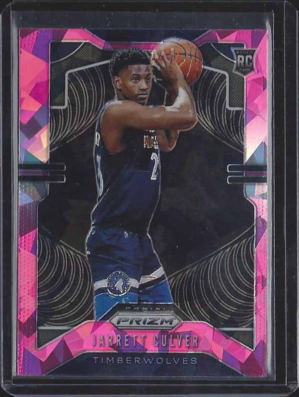 JARRETT CULVER 2019-20 PANINI PRIZM PINK ICE ROOKIE PRIZMS SSP RC #252