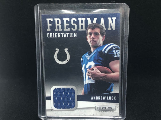 ANDREW LUCK 2012 PANINI ROOKIE & STARS LONGEVITY FRESHMAN ORIENTATION JERSEY #34