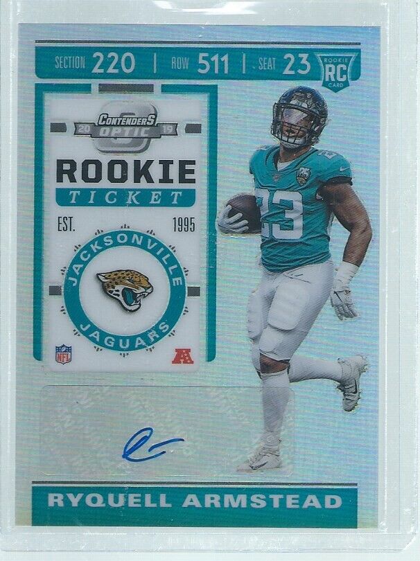 RYQUELL ARMSTEAD 2019 PANINI CONTENDERS OPTIC ROOKIE TICKET AUTO RC #152