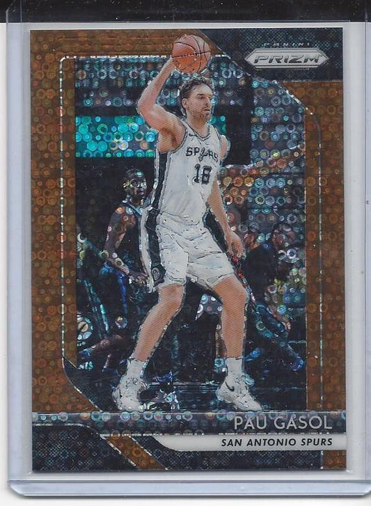 PAU GASOL 2018-19 PANINI PRIZM BRONZE FAST BREAK FOTL PRIZMS #D 1/20