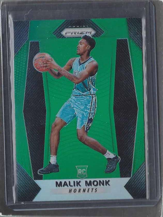 MALIK MONK 2017-18 PANINI PRIZM GREEN PRIZMS ROOKIE RC #233