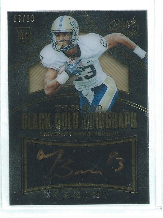 TYLER BOYD 2016 PANINI BLACK GOLD ON CARD AUTO RC #D 7/99
