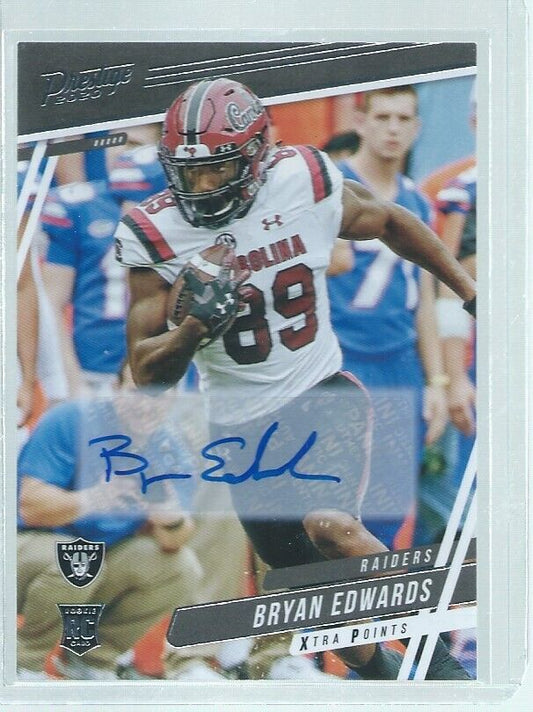 BRYAN EDWARDS 2020 PANINI PRESTIGE XTRA POINTS AUTO RC #269