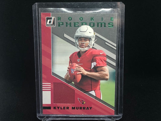 KYLER MURRAY 2019 DONRUSS GREEN ROOKIE PHENOMS JERSEY RC