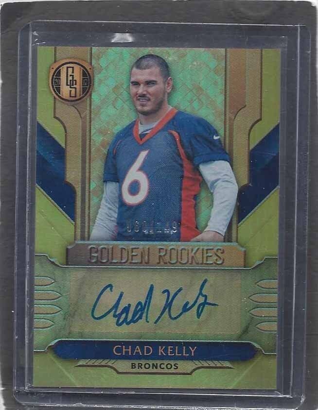 CHAD KELLY 2017 GOLD STANDARD GOLDEN ROOKIES BRONCOS ROOKIE AUTO RC #D 60/149