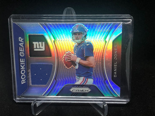 DANIEL JONES 2019 PRIZM ROOKIE GEAR PRIZM JERSEY RC