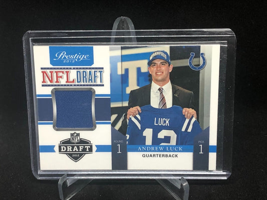 ANDREW LUCK 2012 PANINI PRESTIGE NFL DRAFT JERSEY RC #D 81/99