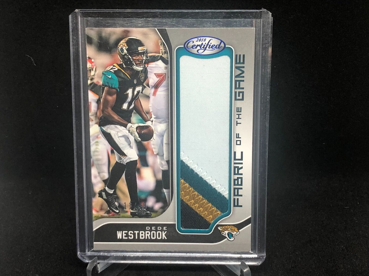 DEDE WESTBROOK 2018 CERTIFIED FABRIC OF THE GAME 4 CLR PATCH #D 11/49