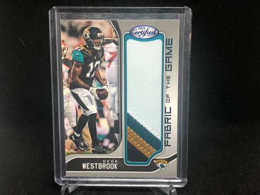 DEDE WESTBROOK 2018 CERTIFIED FABRIC OF THE GAME 4 CLR PATCH #D 11/49