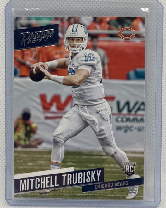 MITCHELL TRUBISKY 2017 PANINI PRESTIGE TRUE ROOKIE RC #204