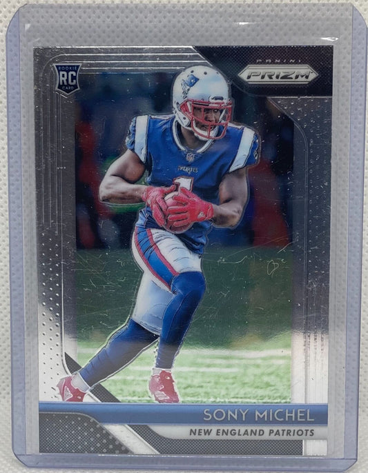 SONY MICHEL 2018 PANINI PRIZM TRUE ROOKIE RC #211