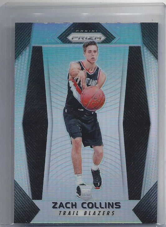ZACH COLLINS 2017-18 PANINI PRIZM SILVER PRIZMS ROOKIE SSP RC #144