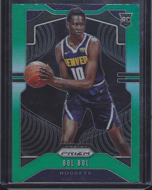 BOL BOL 2019-20 PANINI PRIZM GREEN ROOKIE PRIZMS RC #282
