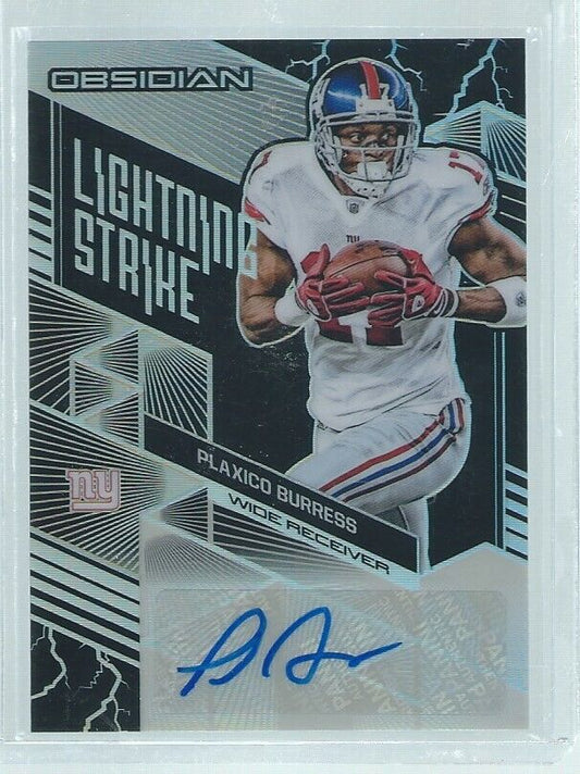 PLAXICO BURRESS 2018 PANINI OBSIDIAN LIGHTNING STRIKE AUTO #D 100/100