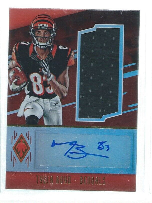 TYLER BOYD 2016 PANINI PHOENIX JERSEY AUTO RED RC #D 3/199