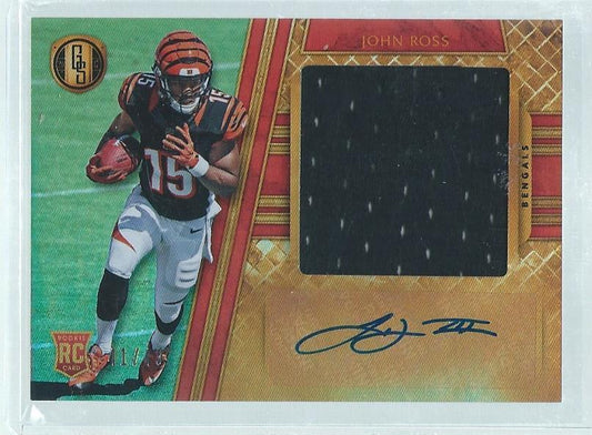 JOHN ROSS III 2017 PANINI GOLD STANDARD JERSEY AUTO RC #D 41/49