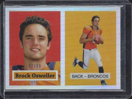 BROCK OSWEILER 2012 TOPPS CHROME 1957 STYLE RETRO ROOKIE REFRACTOR RC #D 77/99