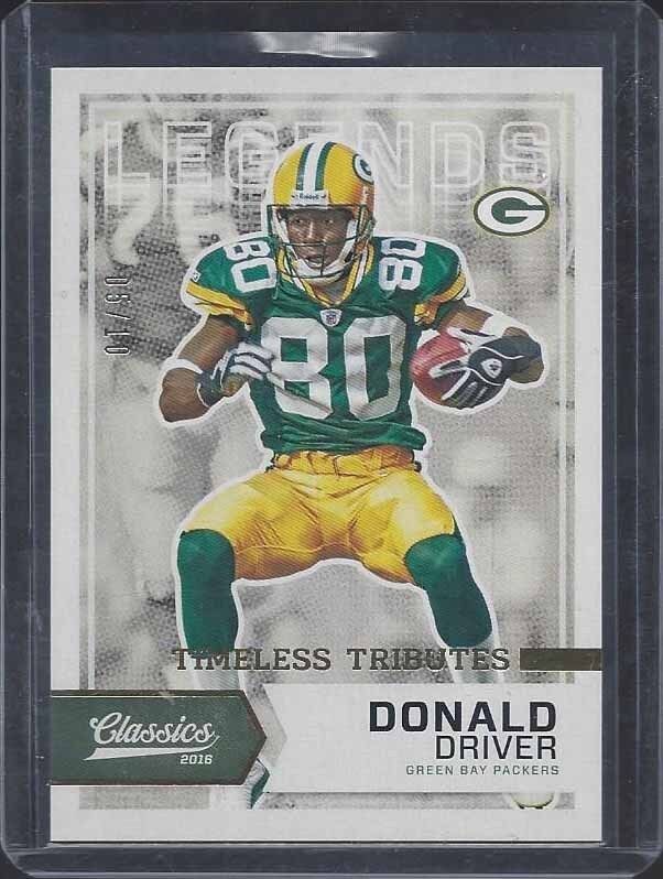 DONALD DRIVER 2016 CLASSICS TIMELESS TRIBUTES GOLD PACKERS #D 5/10