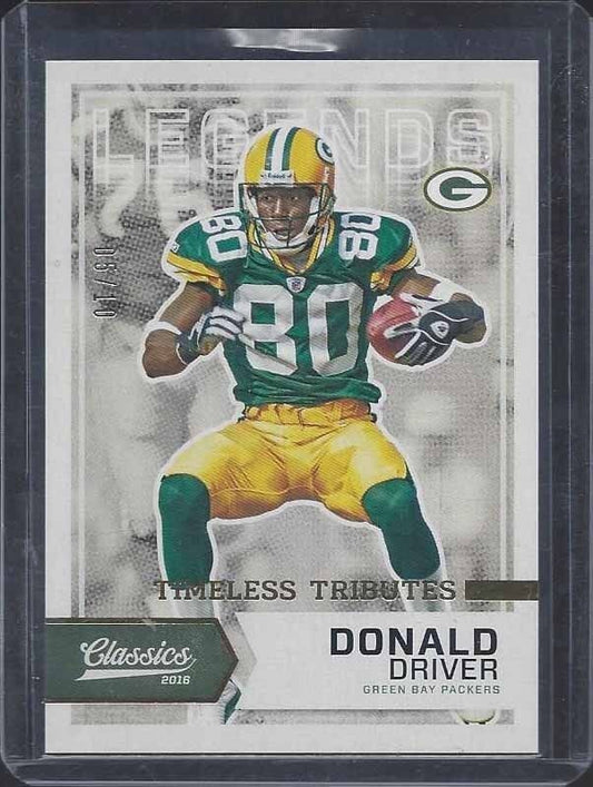 DONALD DRIVER 2016 CLASSICS TIMELESS TRIBUTES GOLD PACKERS #D 5/10