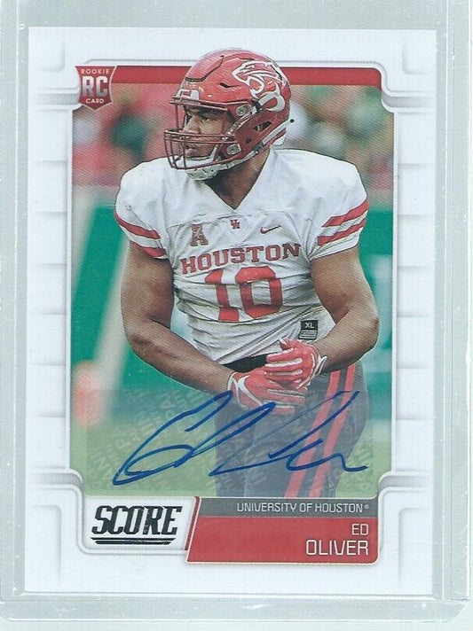 ED OLIVER 2019 PANINI SCORE AUTO RC #361