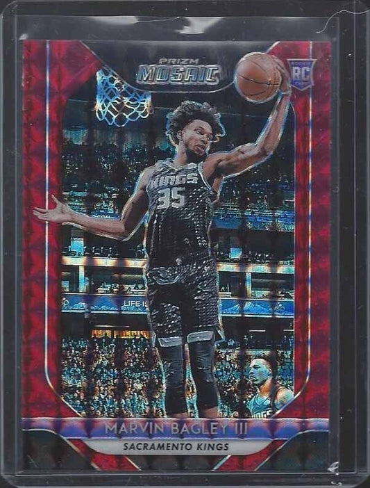 MARVIN BAGLEY 2018-19 PANINI PRIZM MOSAIC RED PRIZMS ROOKIE RC #71