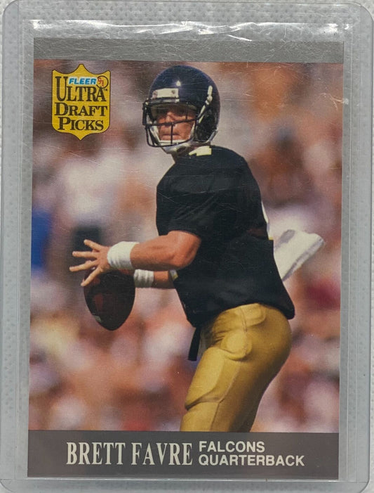 BRETT FAVRE 1991 FLEER ULTRA DRAFT PICKS TRUE ROOKIE RC #283