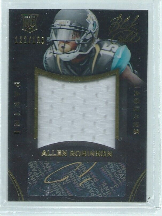 ALLEN ROBINSON 2014 PANINI BLACK GOLD JERSEY AUTO RC #D /199