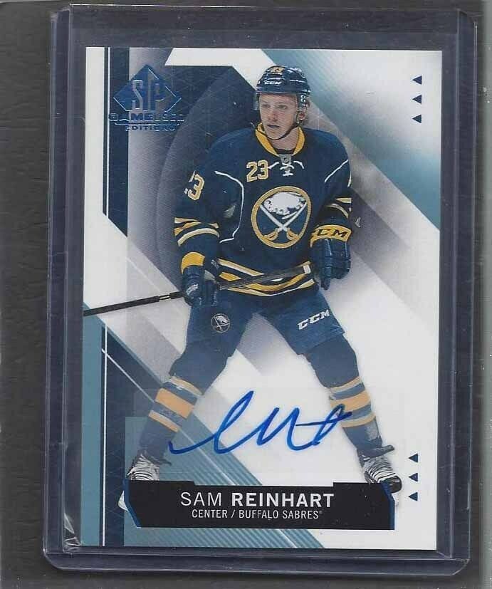 SAM REINHART 2015-16 SP GAME USED SABRES AUTO