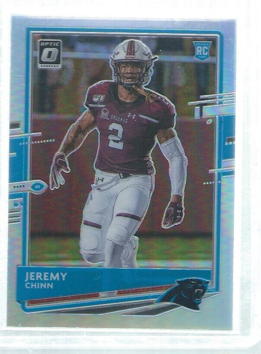 JEREMY CHINN 2020 DONRUSS OPTIC SILVER HOLO RC #139