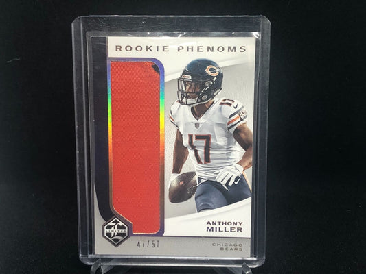 ANTHONY MILLER 2018 LIMITED ROOKIE PHENOMS 2 CLR JUMBO PATCH RC #D 47/50