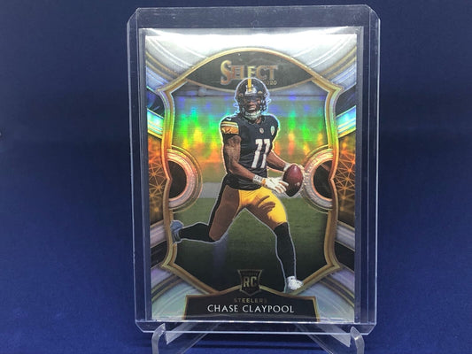 CHASE CLAYPOOL 2020 PANINI SELECT CONCOURSE SILVER PRIZM RC ROOKIE # 70