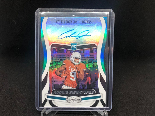 COLLIN JOHNSON 2020 CERTIFIED ROOKIE SIGNATURES AUTO RC #?D 183/199