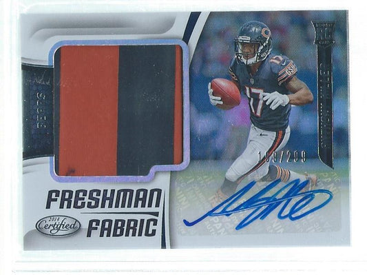 ANTHONY MILLER 2018 CERTIFIED FRESHMAN FABRIC 2 COLOR PATCH AUTO RC #D 199/299