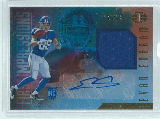 EVAN ENGRAM 2017 PANINI ILLUSIONS FIRST IMPRESSIONS JERSEY AUTO RC #110