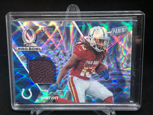 TY HILTON 2018 PANINI DAY PRO BOWL GAME USED FOOTBALL #D /11