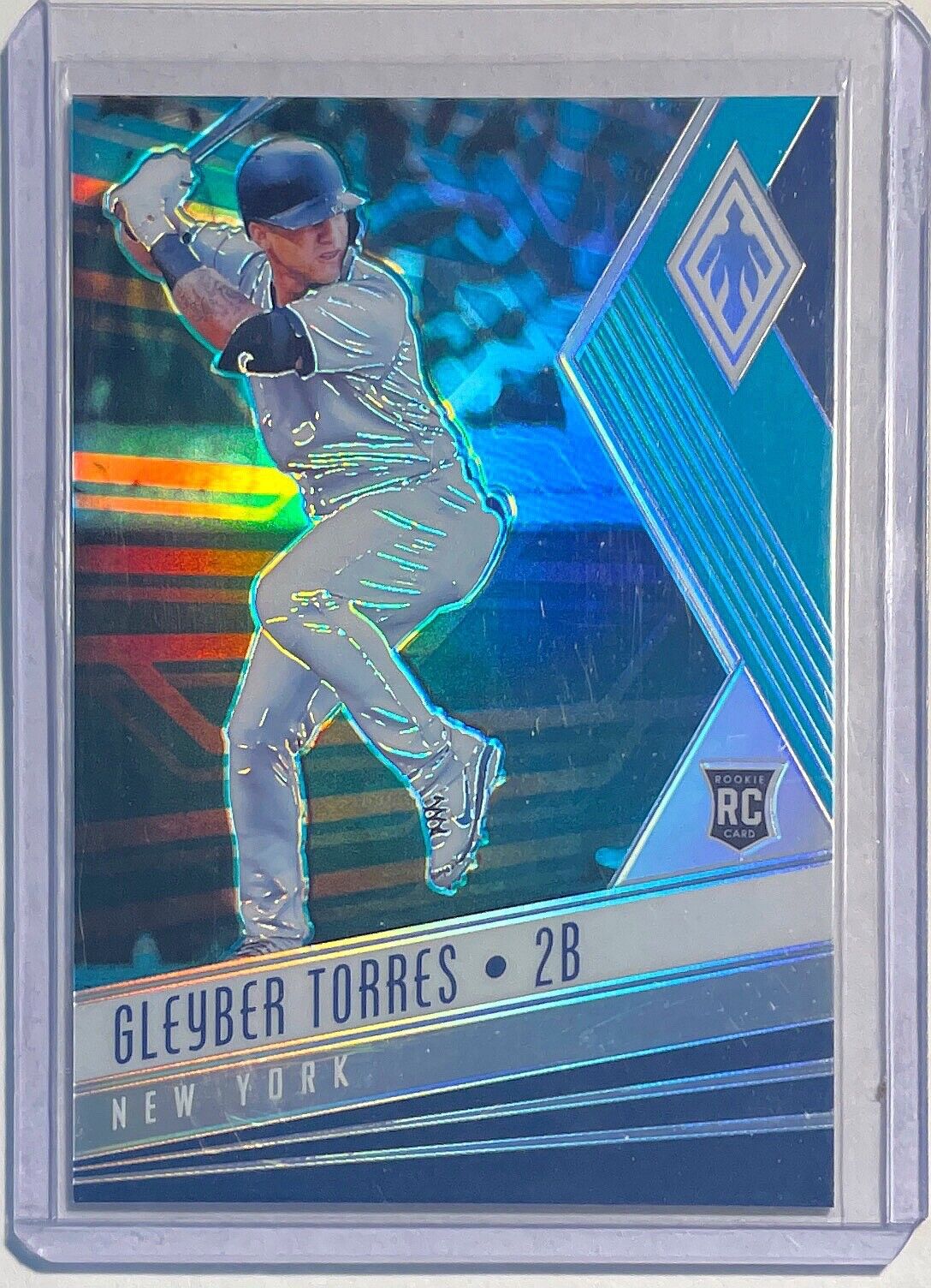 GLEYBER TORRES 2018 PANINI PHOENIX TEAL PRIZM ROOKIE RC #D 161/299