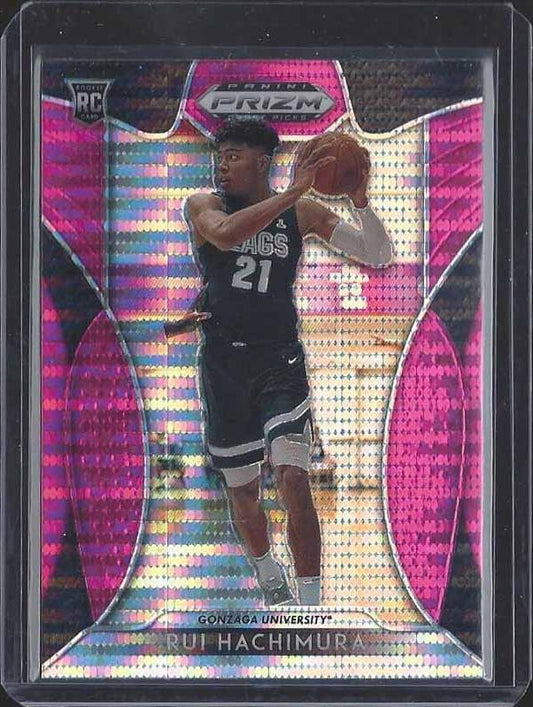RUI HACHIMURA 2019 PANINI PRIZM PINK PULSAR PRIZMS ROOKIE RC #73
