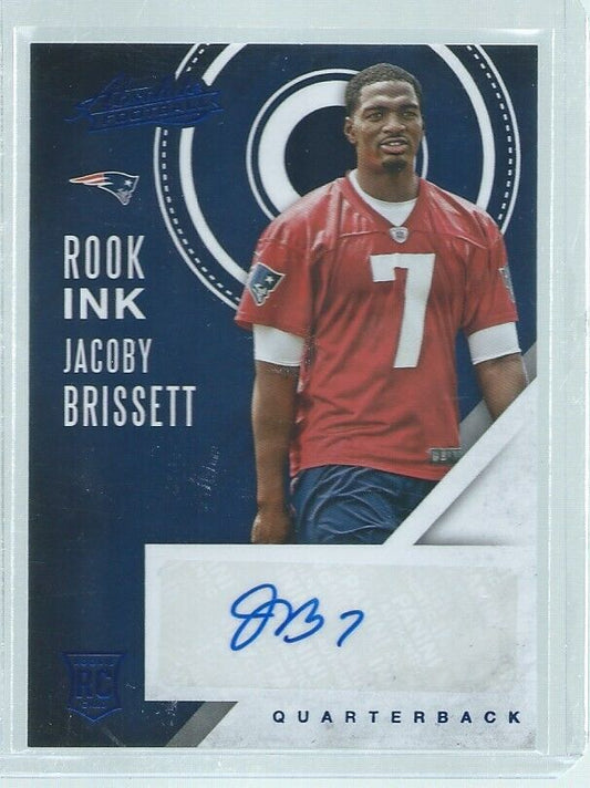 JACOBY BRISSETT 2016 PANINI ABSOLUTE ROOK INK AUTO BLUE RC #30