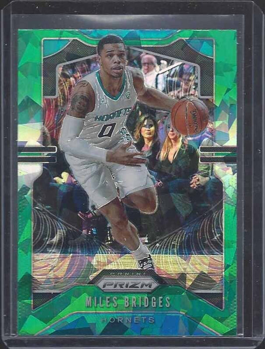 MILES BRIDGES 2019-20 PANINI PRIZM GREEN ICE SSP PRIZMS #55