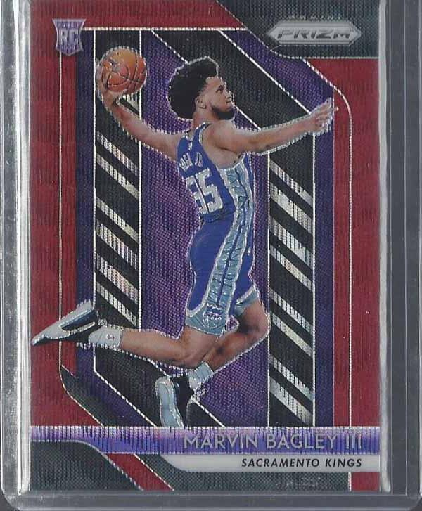 MARVIN BAGLEY III 2018-19 PANINI PRIZM RUBY WAVE RED ROOKIE PRIZMS RC #181
