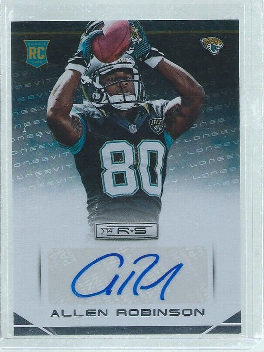 ALLEN ROBINSON 2014 PANINI ROOKIES & STARS LONGEVITY AUTO RC #105