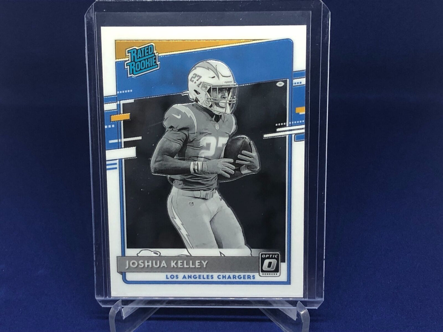 JOSHUA KELLEY 2020 DONRUSS OPTIC RATED ROOKIE BLACK WHITE VARIATION SP RC # 338