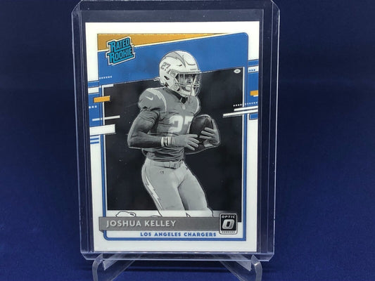 JOSHUA KELLEY 2020 DONRUSS OPTIC RATED ROOKIE BLACK WHITE VARIATION SP RC # 338